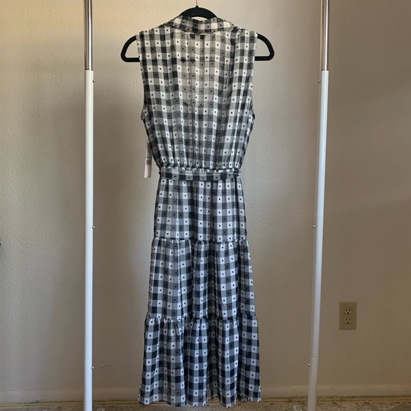 Black and white checkered Nanette Lepore dress, size 8. - Picture 2 of 6